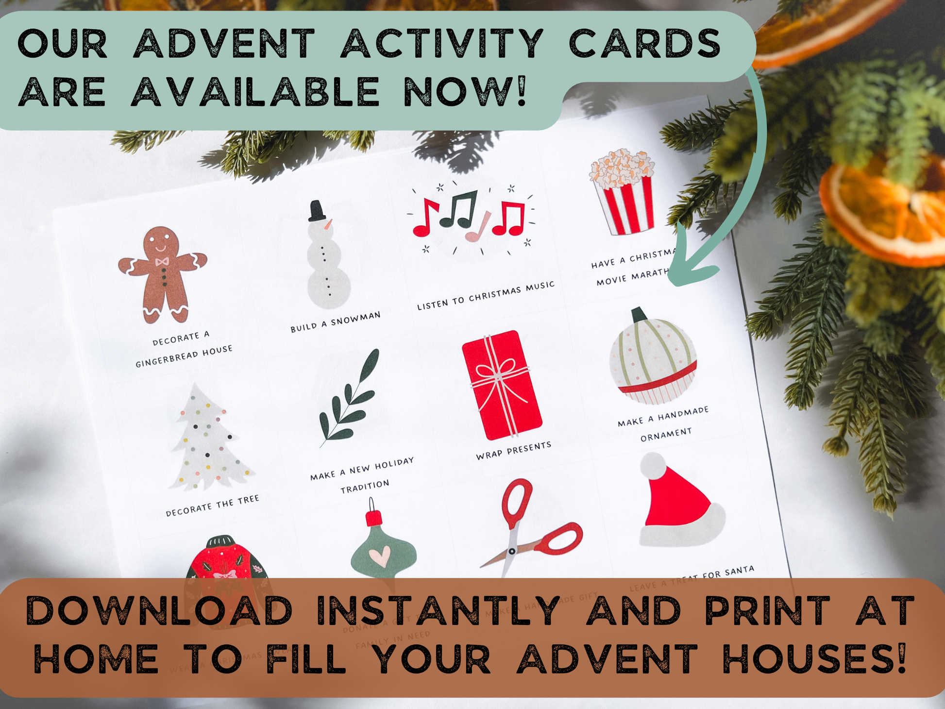 32 Printable Advent Activity Cards