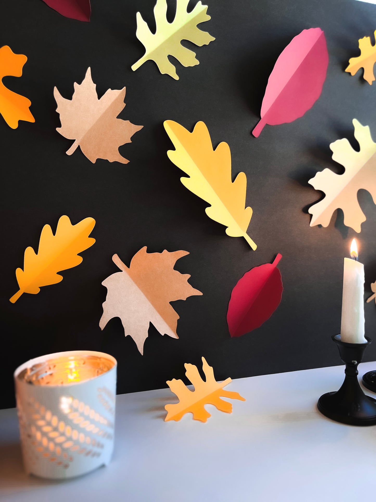 Fall Leaves Paper Cut Outs - Set of 25
