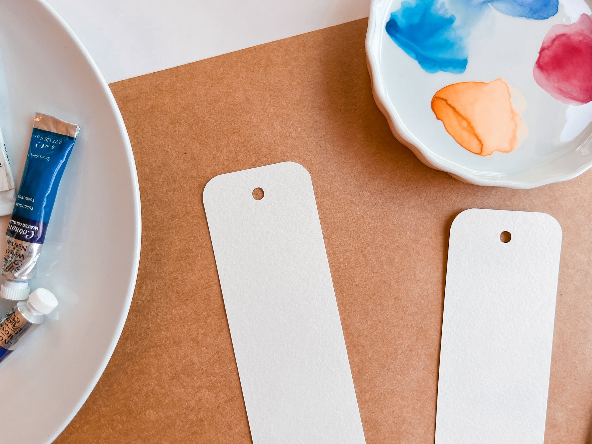 Watercolor Bookmarks, Set of 12