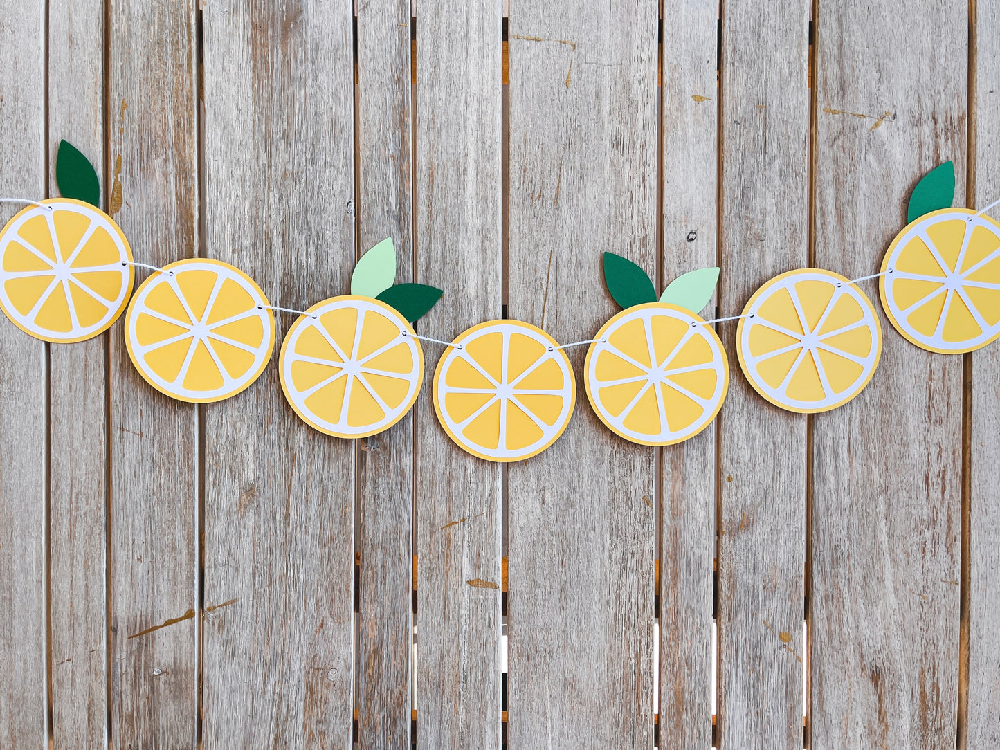 Lemon Slice Paper Banner