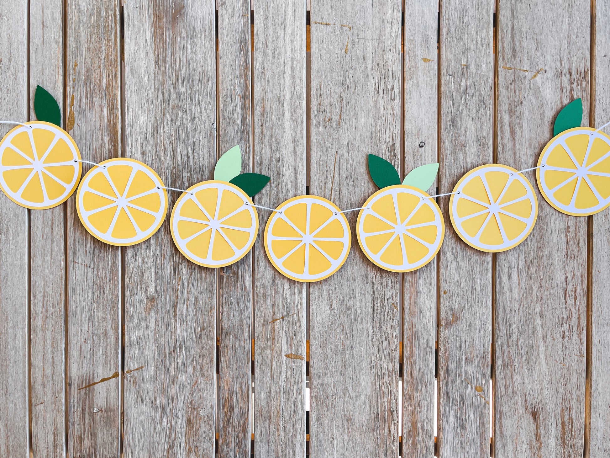 Lemon Slice Paper Banner