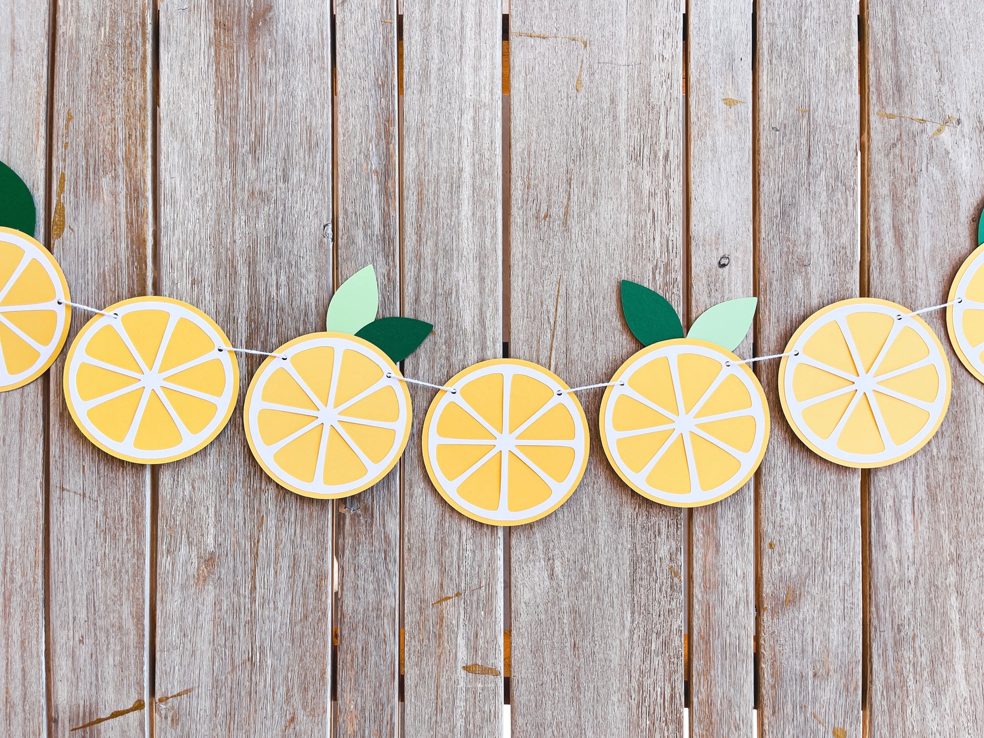 Lemon Slice Paper Banner