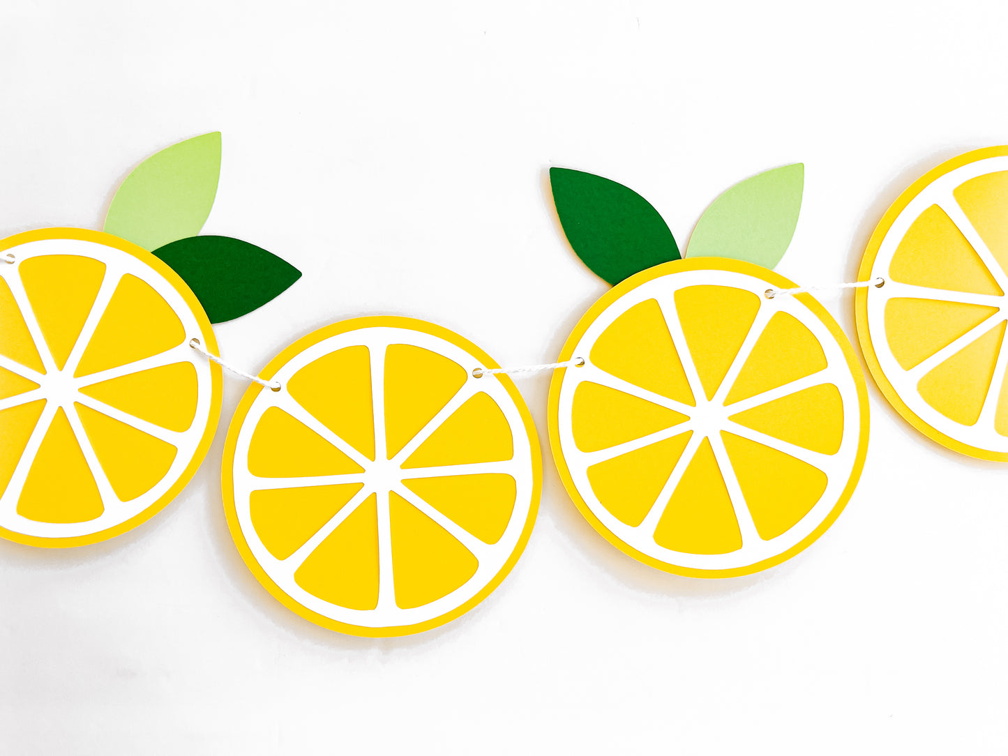 Lemon Slice Paper Banner