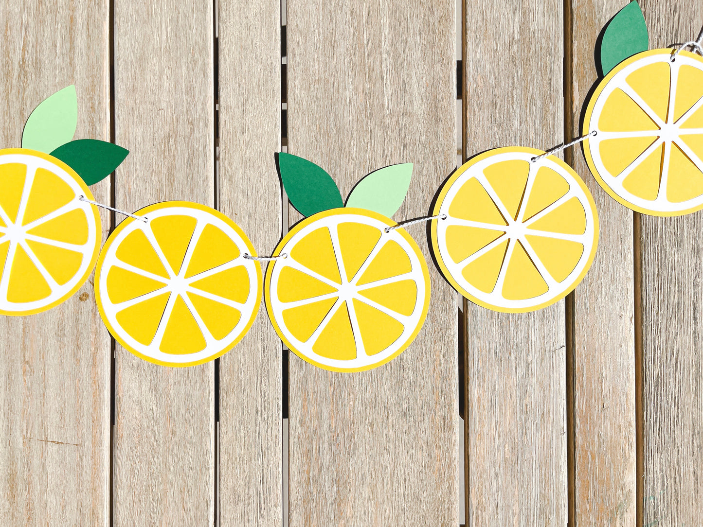 Lemon Slice Paper Banner