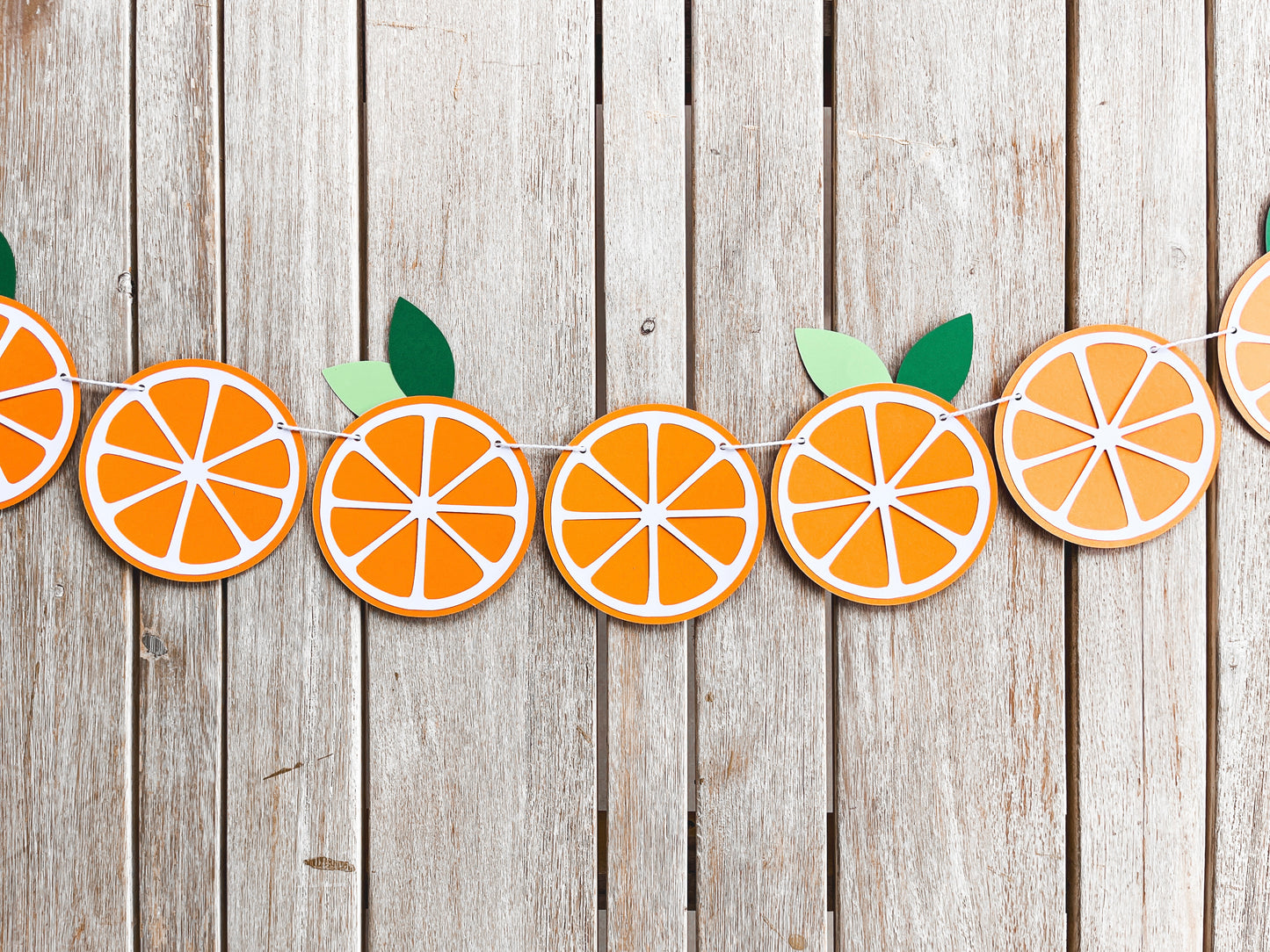 Orange Slice Paper Banner