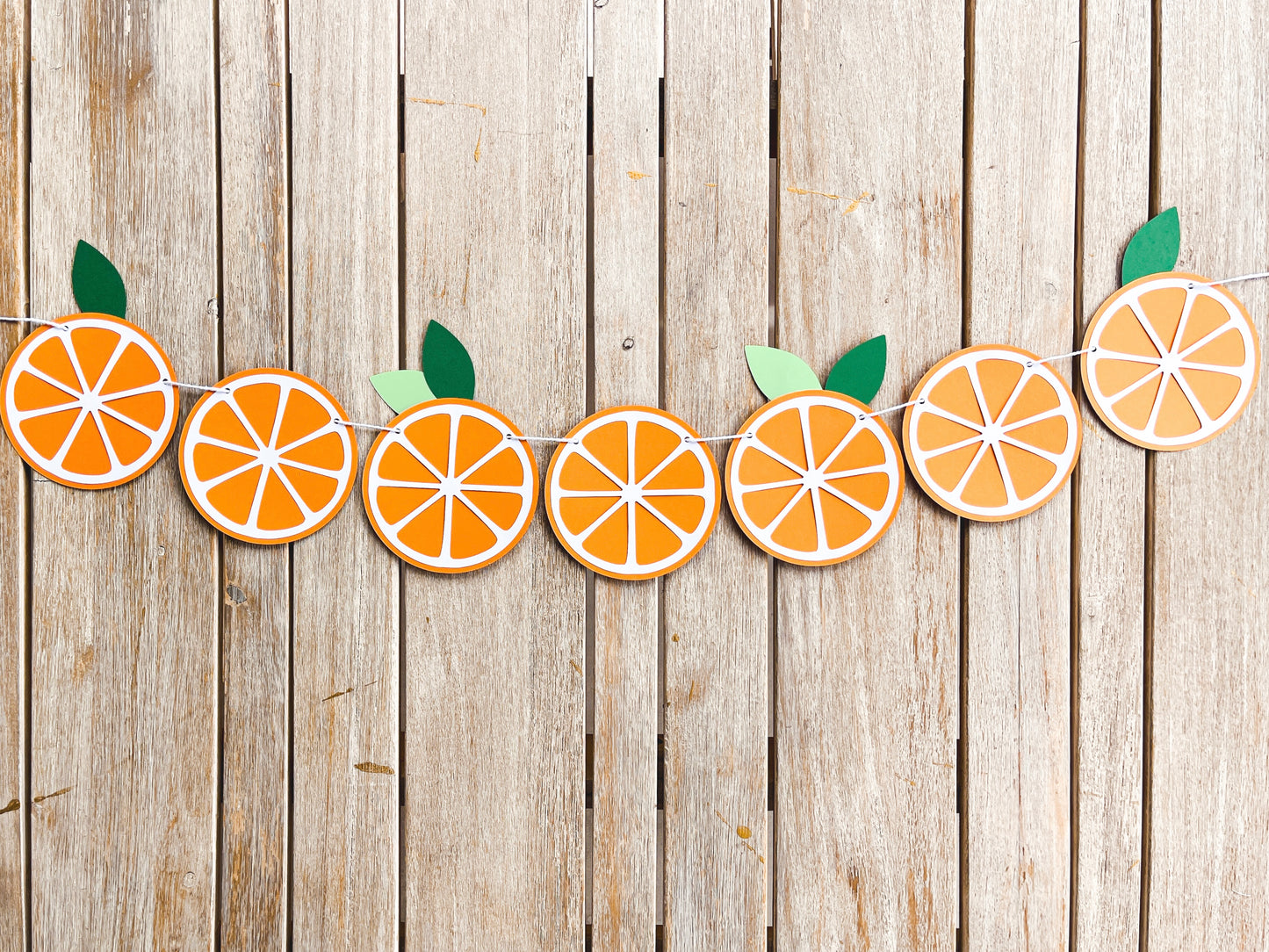 Orange Slice Paper Banner