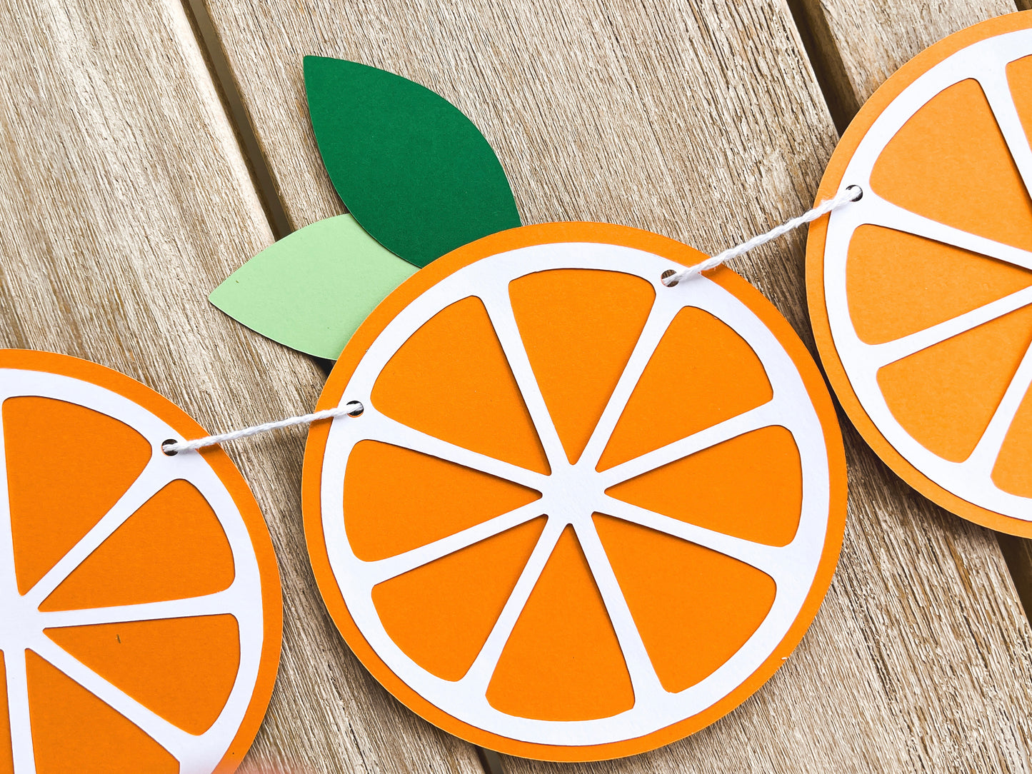 Orange Slice Paper Banner