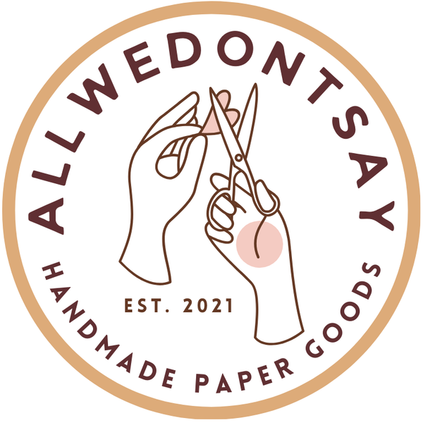 allwedontsay Handmade Paper Goods logo