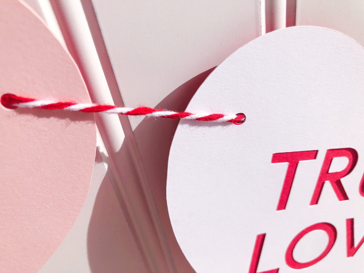Paper Candy Heart Banner