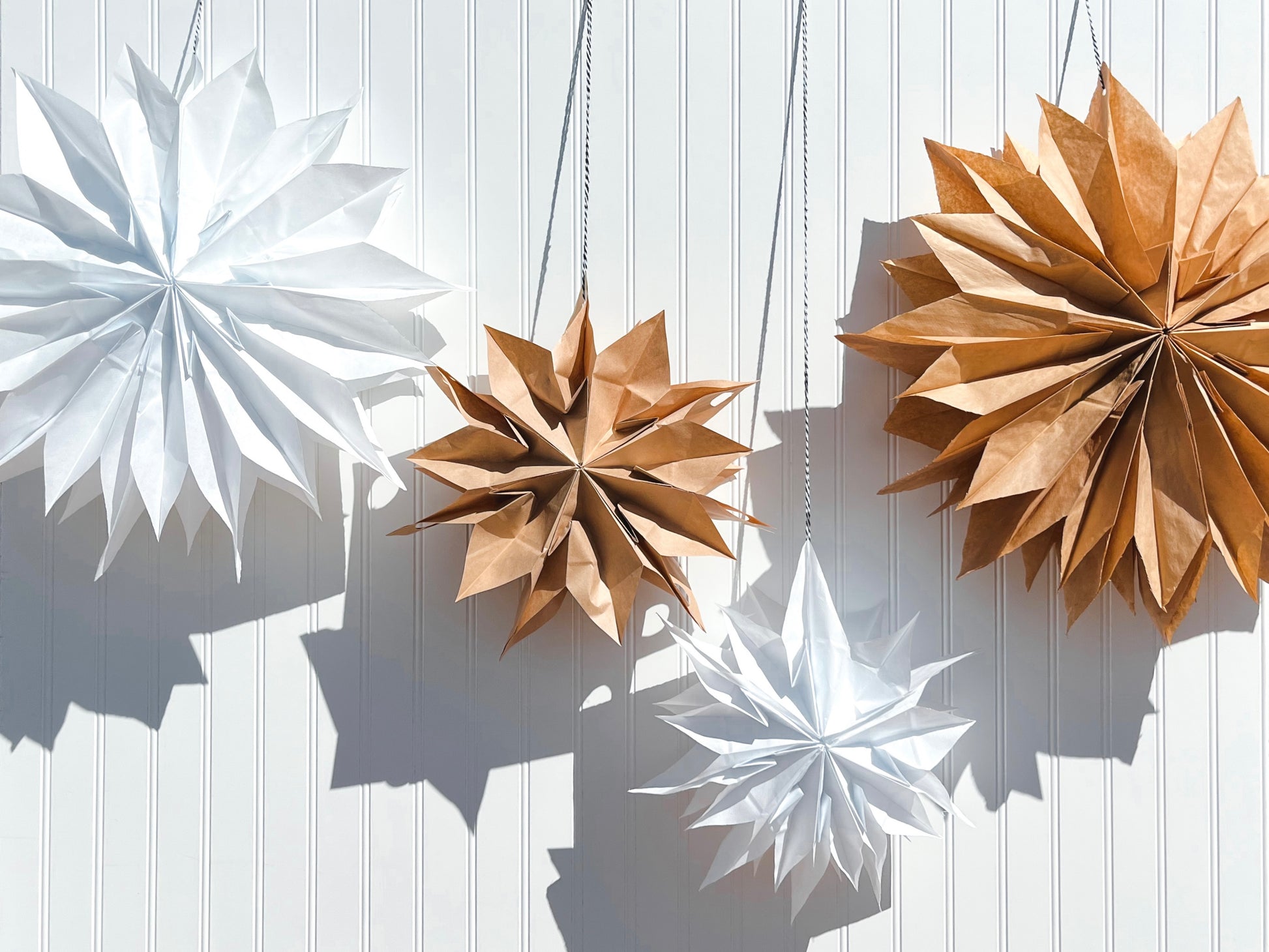 Paper Bag Stars, Set of 2 or 4