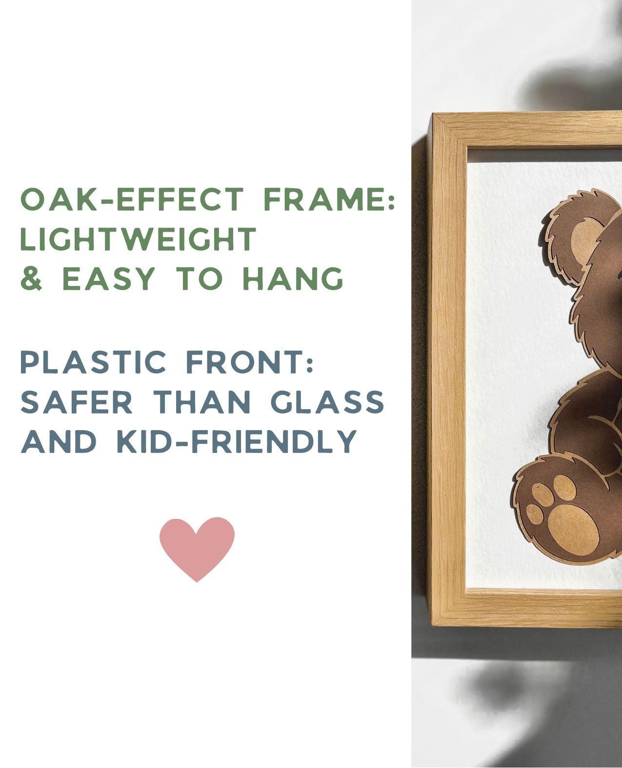 Teddy Bear Nursery Art, Personalized & Framed 8x10