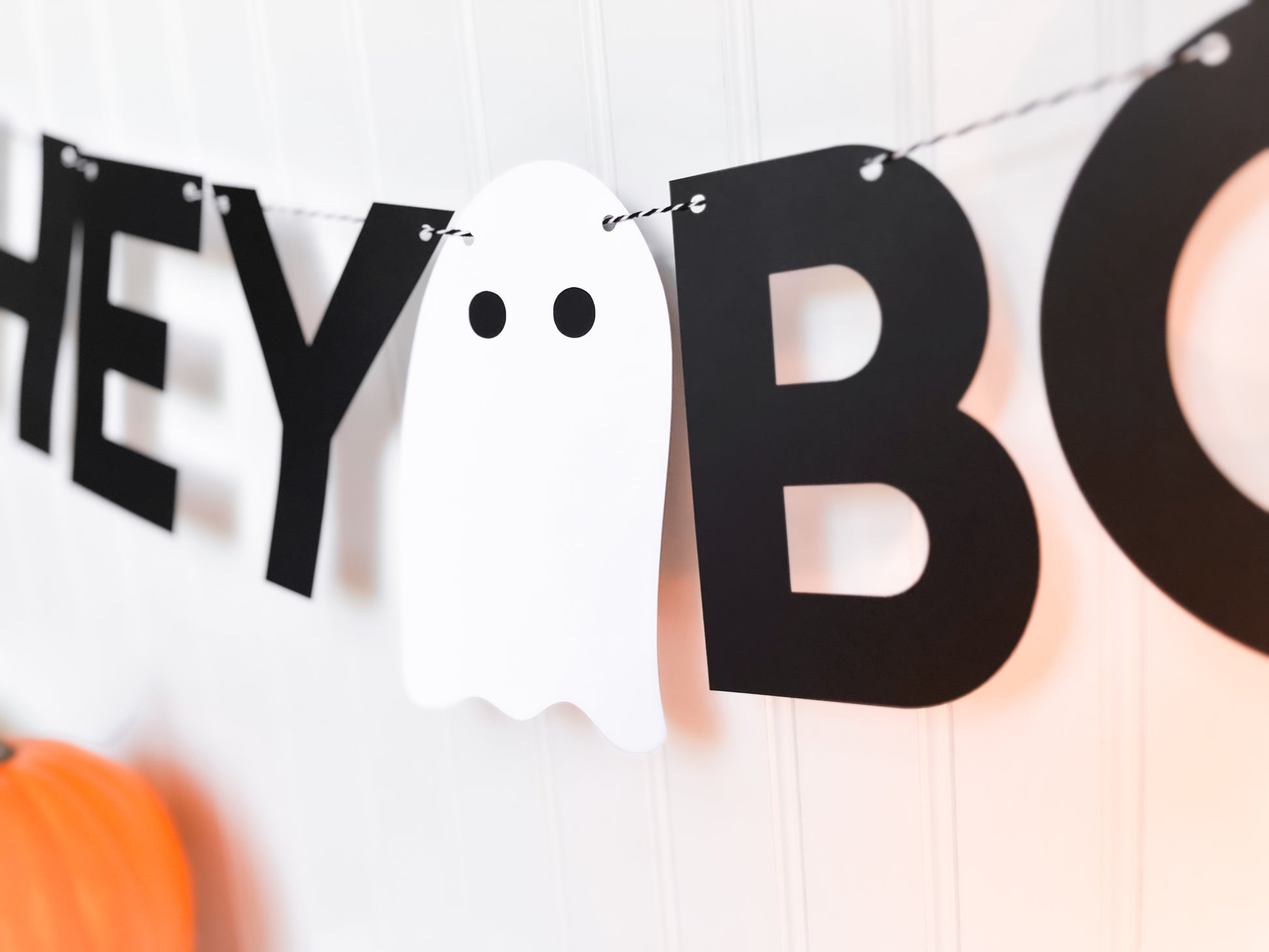 Hey Boo Paper Ghosts Banner