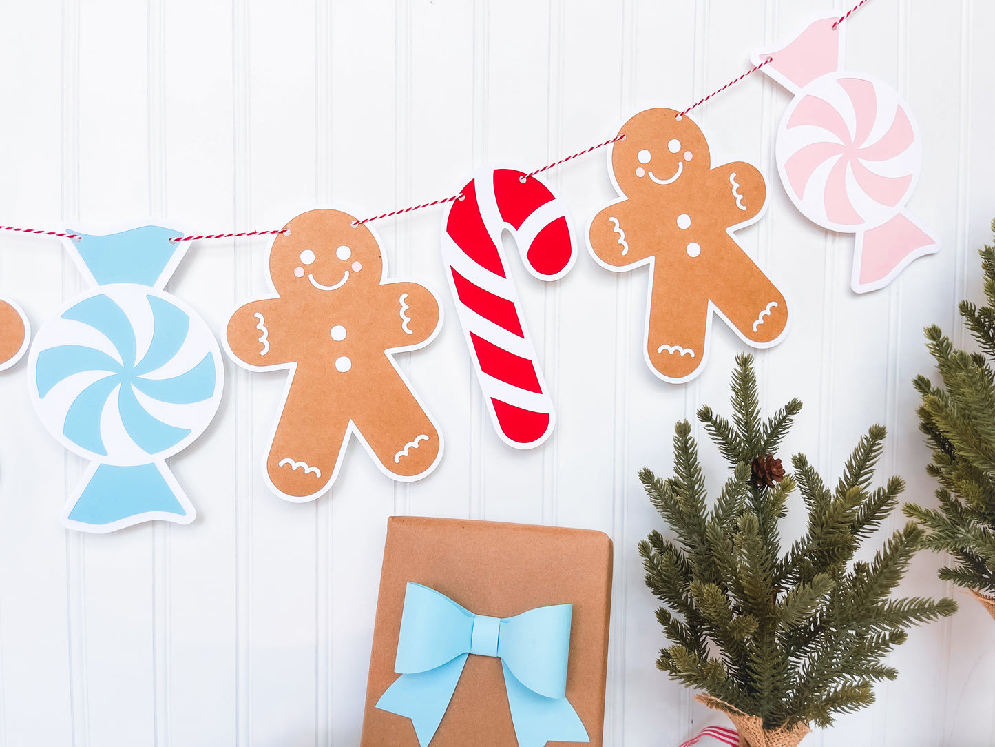 Paper Gingerbread & Sweets Banner