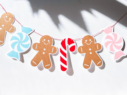 Paper Gingerbread & Sweets Banner