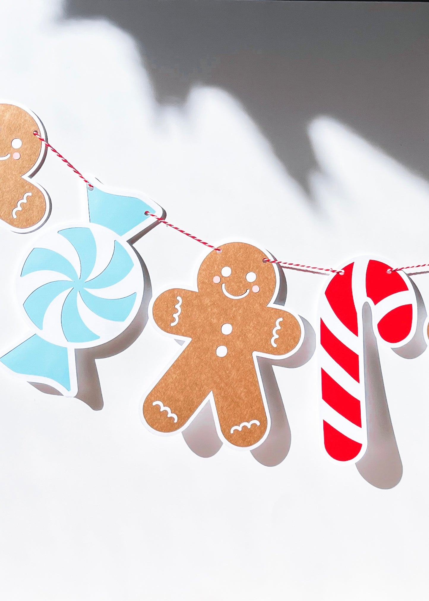 Paper Gingerbread & Sweets Banner