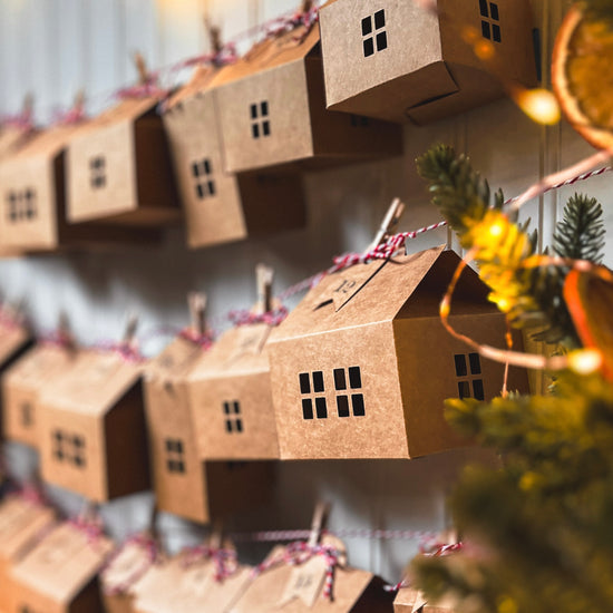 How to assemble our advent calendar village houses!