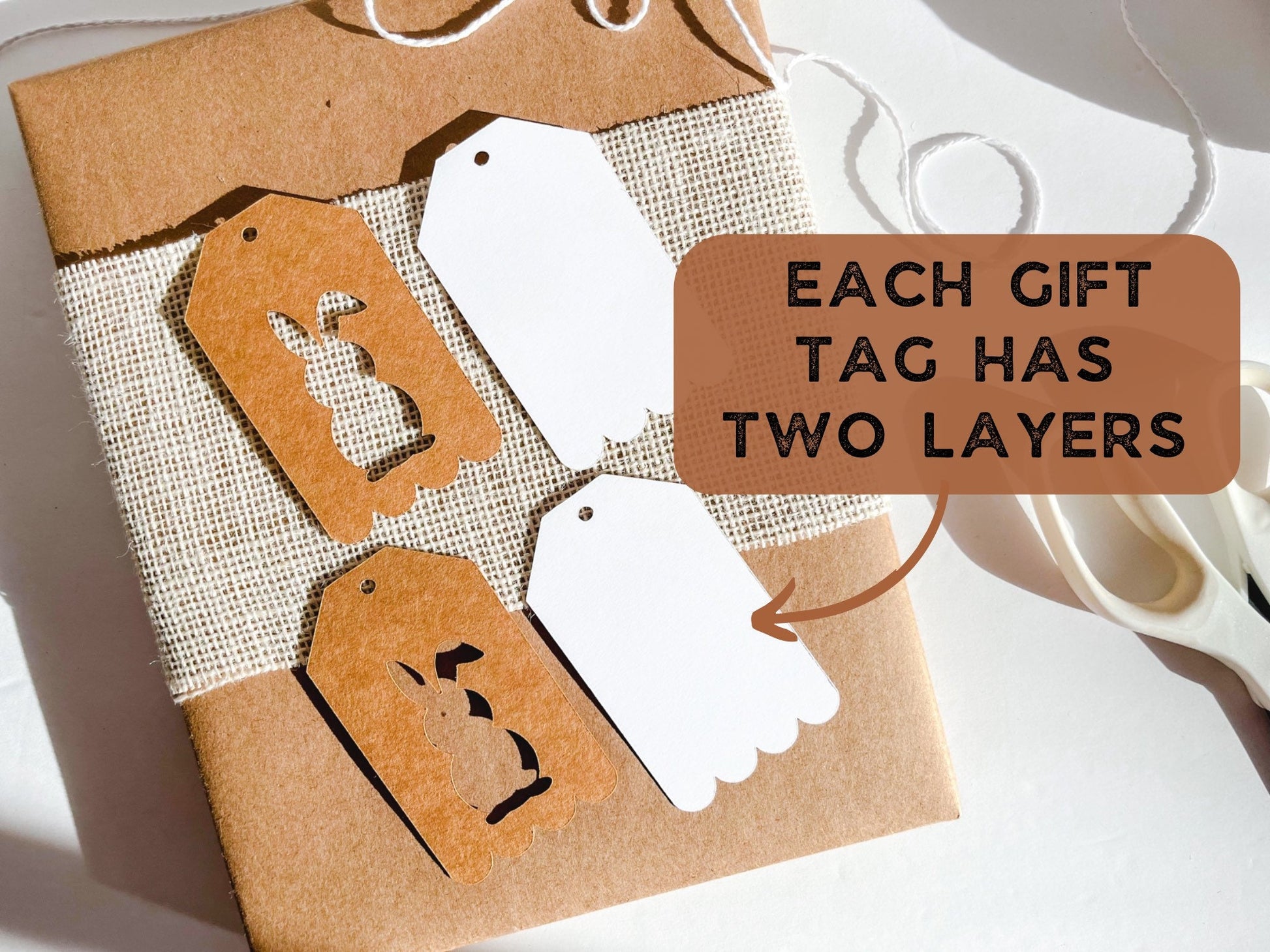 Kraft Paper Gift Tags with Scalloped Edge, Set of 12 – allwedontsay Paper  House Villages