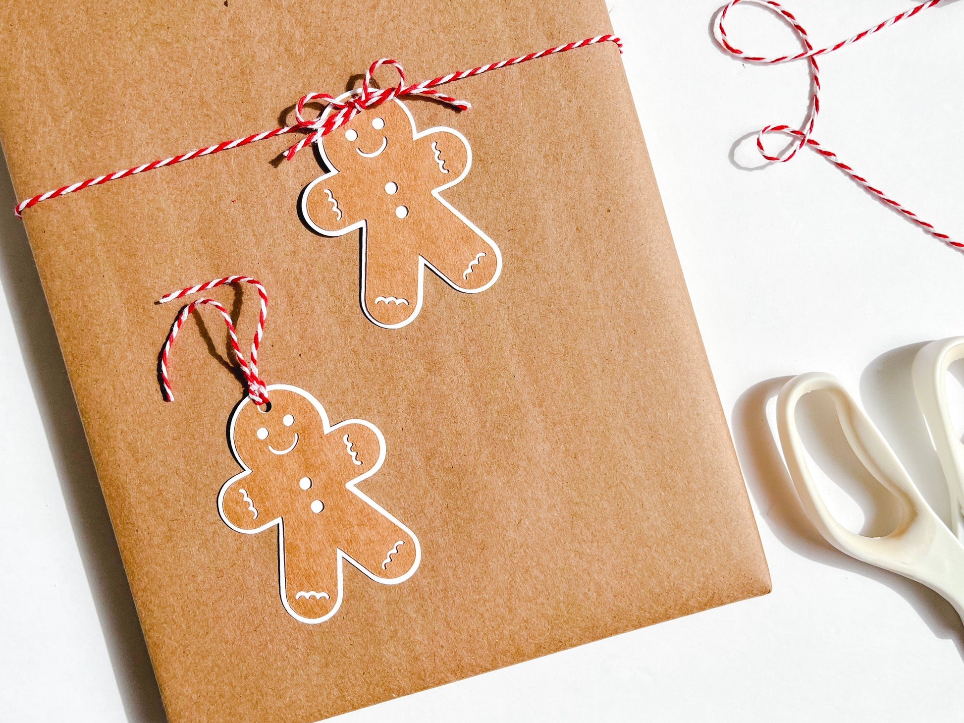 Gingerbread Man Kraft Paper Gift Tags, Set of 12 – allwedontsay Paper House  Villages