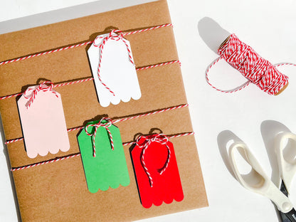 Scalloped Gift Tags, Set of 12